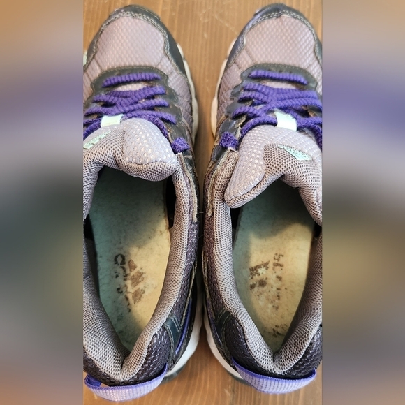 Adidas Womens Thrasher C76332 Gray Purple Lace Up Low Top Running Shoes Size 7 - Picture 5 of 12